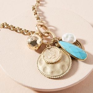 ANTHROPOLOGIE Clustered Charm Necklace